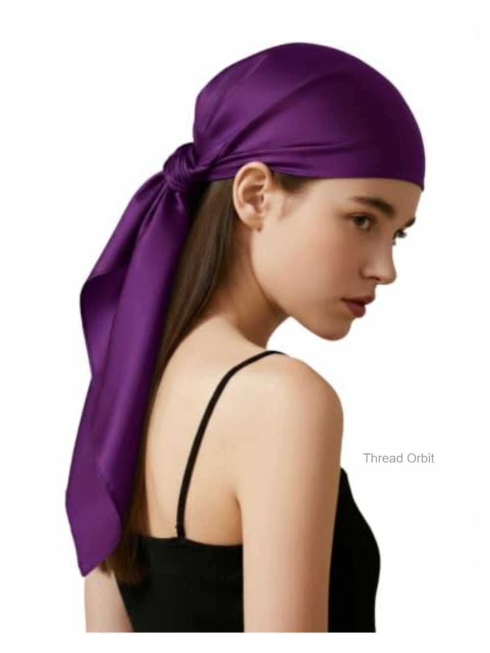 35" Silk-Like Satin Head Scarf Square Bandana Gift Set Hair Wrap